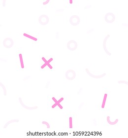 Light Pink vector seamless pattern with abstract lines. Trendy seamless illustration with abstract lines. Trendy design for wallpaper, fabric makers.
