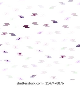 Light Pink vector seamless pattern with narrow lines. Decorative shining illustration with lines on abstract template. The pattern can be used as ads, poster, banner for commercial.