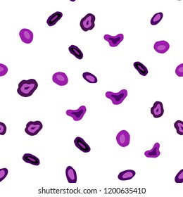 Light Pink vector seamless pattern with spheres. Glitter abstract illustration with blurred drops of rain. Trendy design for wallpaper, fabric makers.