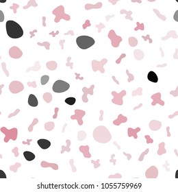 Light Pink vector seamless template with lines, ovals. Modern gradient abstract illustration with bandy lines. Marble design for your web site.