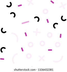 Light Pink vector seamless template with geometric lines. Trendy seamless illustration with abstract lines. Trendy design for wallpaper, fabric makers.