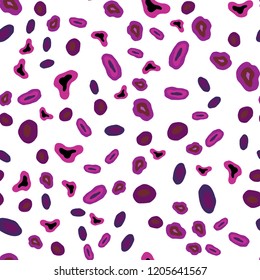 Light Pink vector seamless template with circles. Glitter abstract illustration with blurred drops of rain. Trendy design for wallpaper, fabric makers.