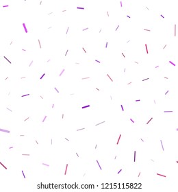 Light Pink vector seamless template with repeated sticks. Shining colored illustration with narrow lines. The pattern can be used as ads, poster, banner for commercial.