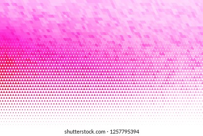 Light Pink vector seamless template with crystals, triangles. Abstract gradient illustration with triangles. Design for textile, fabric, wallpapers.