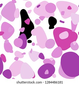 Light Pink vector seamless template with circles. Blurred decorative design in abstract style with bubbles. Texture for window blinds, curtains.