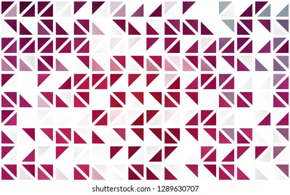 Light Pink vector seamless template with crystals, triangles. Beautiful illustration with triangles in nature style. Trendy design for wallpaper, fabric makers.