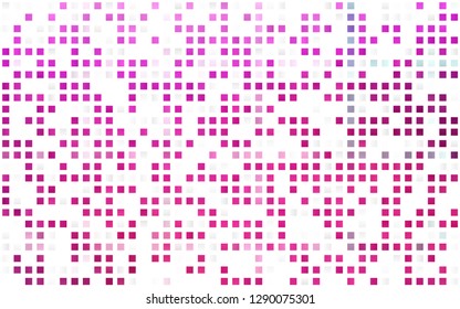 Light Pink vector seamless template with crystals, rectangles. Beautiful illustration with rectangles and squares. Pattern for design of window blinds, curtains.