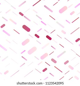 Light Pink vector seamless texture with colored lines. Blurred decorative design in simple style with lines. The pattern can be used as ads, poster, banner for commercial.