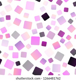 Light Pink vector seamless texture in rectangular style. Illustration with set of colorful rectangles. Pattern for busines ad, booklets, leaflets