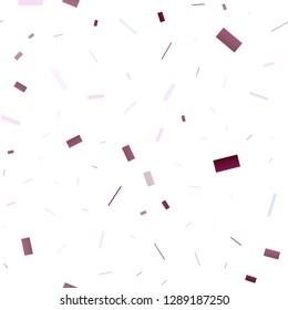 Light Pink vector seamless texture in rectangular style. Illustration with set of colorful rectangles. Smart design for your business advert.