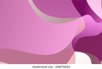 Light Pink vector shining cranked pattern. Modern geometrical abstract illustration with gradient bandy lines. A completely new template for your business design.