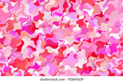 Light Pink vector shining cranked pattern. Shining crooked illustration in a brand-new style. A completely new design for your business.