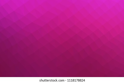 Light Pink vector shining hexagonal template. Colorful illustration in abstract style with gradient. The template can be used as a background for cell phones.