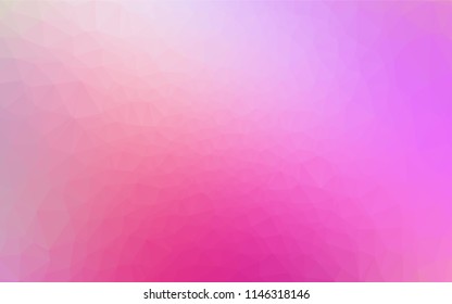 Light Pink vector shining hexagonal pattern. Glitter abstract illustration with an elegant design. The elegant pattern can be used as part of a brand book.