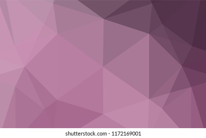 Light Pink vector shining hexagonal pattern. Colorful illustration in abstract style with gradient. The template can be used as a background for cell phones.