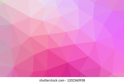 Light Pink vector shining hexagonal pattern. Colorful abstract illustration with gradient. The elegant pattern can be used as part of a brand book.