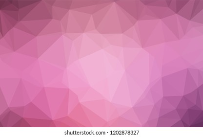 Light Pink vector shining hexagonal template. A vague abstract illustration with gradient. The completely new template can be used for your brand book.