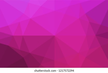 Light Pink vector shining hexagonal pattern. Shining colored illustration in a Brand new style. Brand new style for your business design.