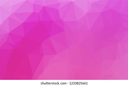 Light Pink vector shining hexagonal pattern. A completely new color illustration in a vague style. A completely new template for your business design.