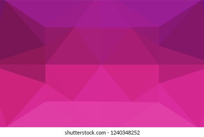 Light Pink vector shining hexagonal template. An elegant bright illustration with gradient. Brand new style for your business design.