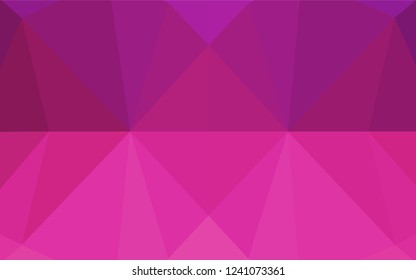 Light Pink vector shining hexagonal background. A completely new color illustration in a vague style. A completely new template for your business design.