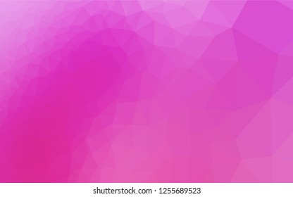 Light Pink vector shining hexagonal pattern. An elegant bright illustration with gradient. The textured pattern can be used for background.