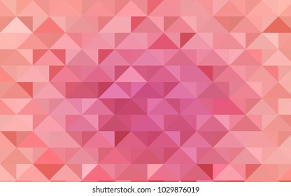 Light Pink vector shining triangular template. Brand-new colored illustration in blurry style with gradient. The textured pattern can be used for background.