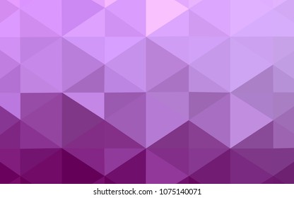 Light Pink vector shining triangular cover. Glitter abstract illustration with an elegant design. Textured pattern can be used for background.