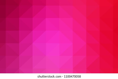 Light Pink vector shining triangular backdrop. A sample with polygonal shapes. Polygonal design for your web site.