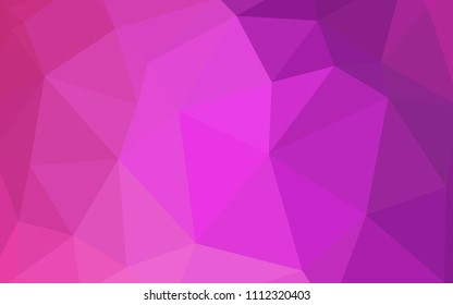 Light Pink vector shining triangular cover. A completely new color illustration in a polygonal style. Completely new template for your banner.