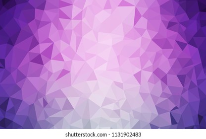 Light Pink vector shining triangular backdrop. Colorful illustration in abstract style with triangles. Completely new template for your banner.