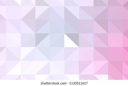 Light Pink vector shining triangular backdrop. Colorful abstract illustration with triangles. Pattern for a brand book's backdrop.
