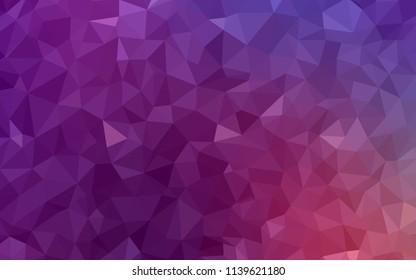 Light Pink vector shining triangular layout. Glitter abstract illustration with an elegant triangles. Template for cell phone's backgrounds.