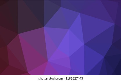 Light Pink vector shining triangular cover. Polygonal abstract illustration with gradient. Best triangular design for your business.