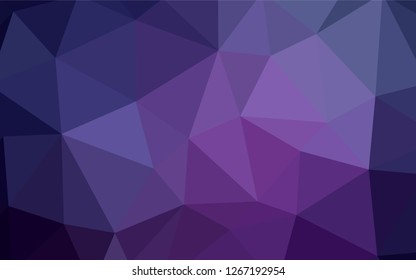 Light Pink vector shining triangular layout. Creative illustration in halftone style with triangles. Polygonal design for your web site.