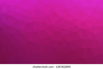 Light Pink vector shining triangular template. A sample with polygonal shapes. Elegant pattern for a brand book.