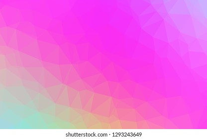 Light Pink vector shining triangular background. Brand new colorful illustration in with gradient. Polygonal design for your web site.
