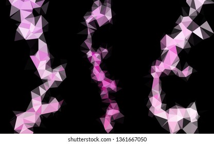 Light Pink vector shining triangular template. An elegant bright illustration with gradient. The best triangular design for your business.