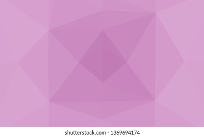 Light Pink vector shining triangular template. A sample with polygonal shapes. Elegant pattern for a brand book.