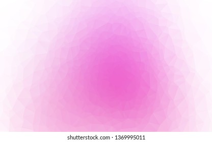Light Pink vector shining triangular pattern. Geometric illustration in Origami style with gradient. Completely new design for your business.