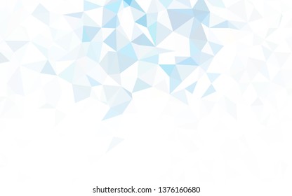 Light Pink vector shining triangular background. A completely new color illustration in a polygonal style. New template for your brand book.