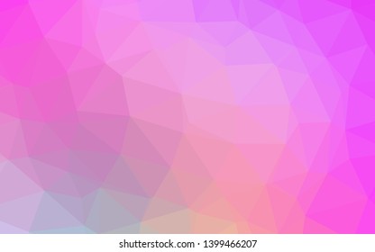 Light Pink vector shining triangular template. Colorful illustration in abstract style with gradient. Brand new design for your business.