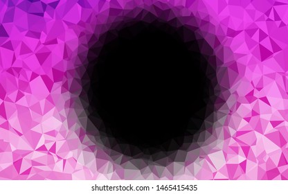 Light Pink vector shining triangular pattern. A completely new color illustration in a vague style. The best triangular design for your business.