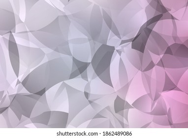 Light Pink vector shining triangular background. Geometric illustration in Origami style with gradient.  Triangular pattern for your design.