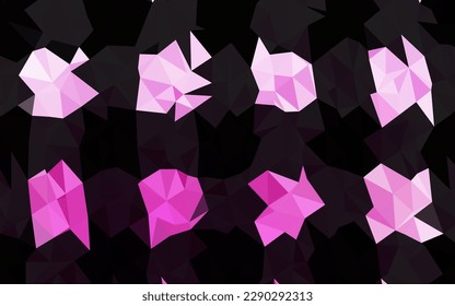 Light Pink vector shining triangular background. Colorful abstract illustration with gradient. Completely new template for your business design.