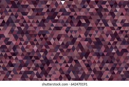 Light Pink vector shining triangular background. Geometric illustration in Origami style with gradient.  Brand-new design for your business.