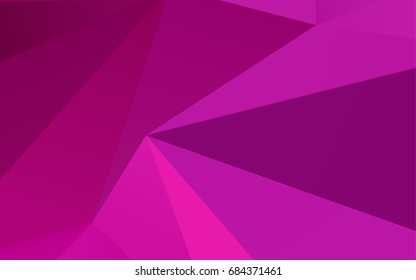 Light Pink vector shining triangular pattern. Shining colored illustration in a brand-new style. The elegant pattern can be used as part of a brand book.
