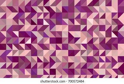 Light Pink vector shining triangular template. A vague abstract illustration with gradient. The completely new template can be used for your brand book.