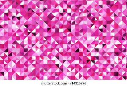 Light Pink vector shining triangular background. Brand-new colored illustration in blurry style with gradient. The completely new template can be used for your brand book.