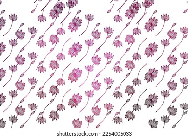 Hellrosa Vektorgrafik-Hintergrund. Muster mit Farbverlauf-bunten Blättern im natürlichen Stil. Eine neue Textur für Ihr Design.